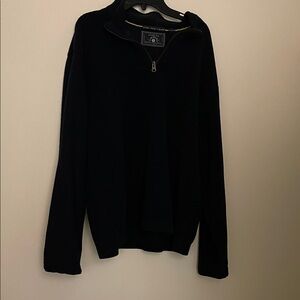 Men's Black Half-Zip Sweater